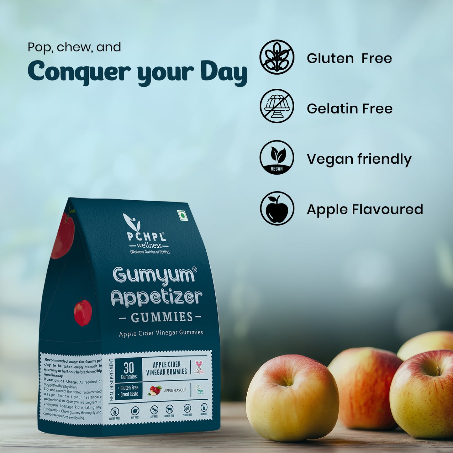 PCHPL Wellness Gumyum Appetizer - 30 Apple Cider Vinegar Gummies