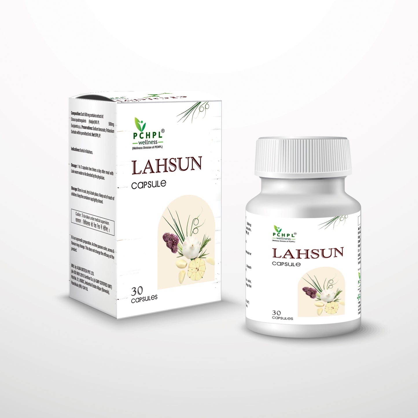 Lahsun capsules- 30 No. to manage blood pressure & cholesterol - Sehatokart
