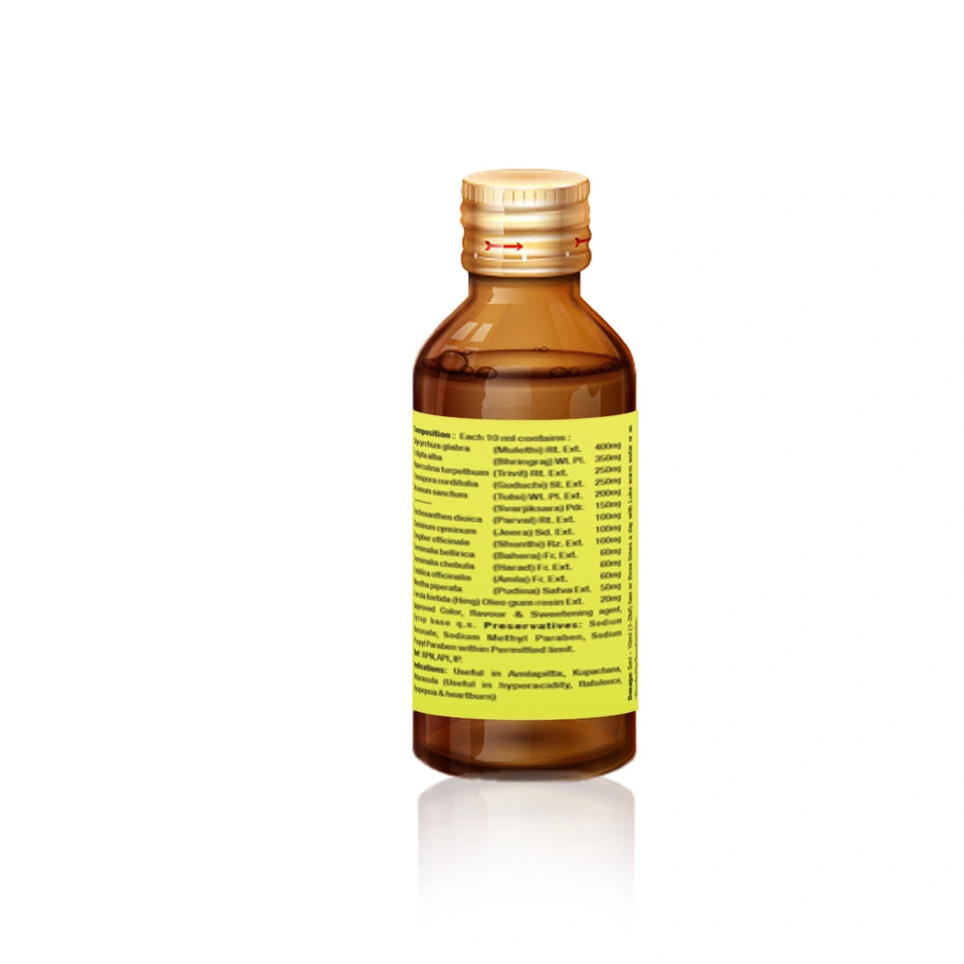 DigiRahat Syrup- 200ml | Ayurvedic Acidity Relief Syrup Help Indigestion & Heartburn - Sehatokart
