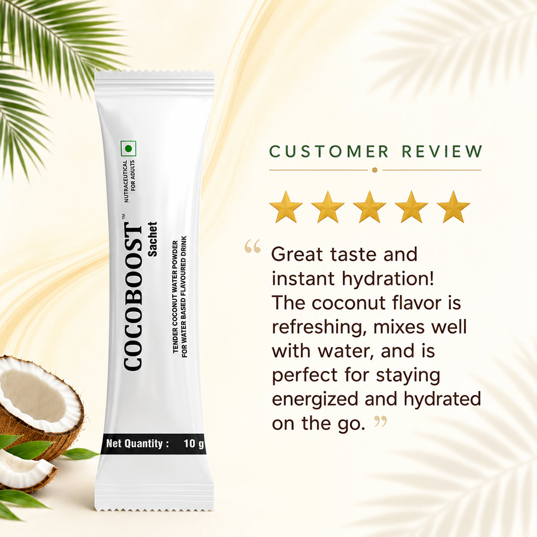 customer review cocoboost sachet coconut water powder