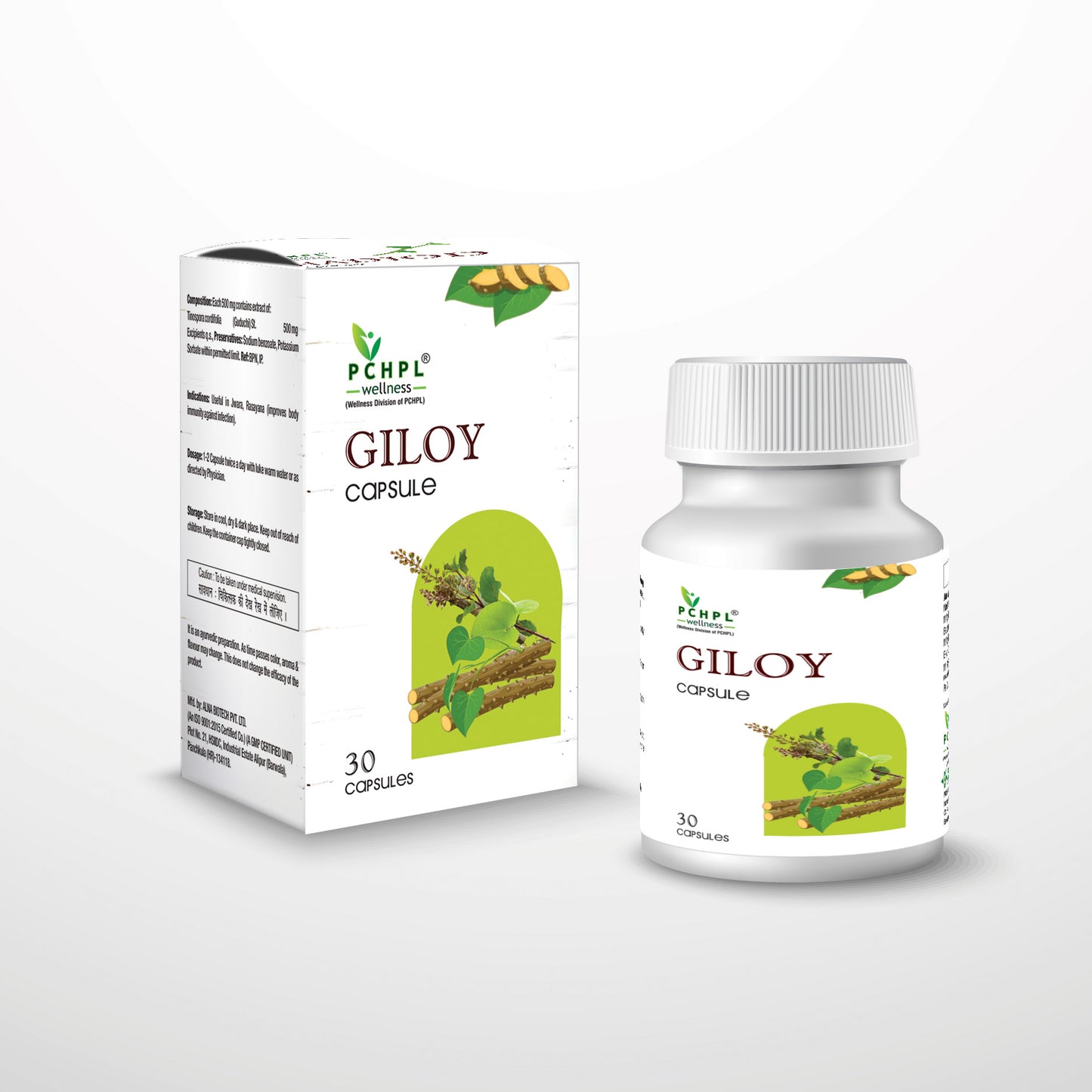 Giloy capsules- 30 No.- Guduchi for Anti-Ageing | Ayurvedic Immunity Booster - Sehatokart