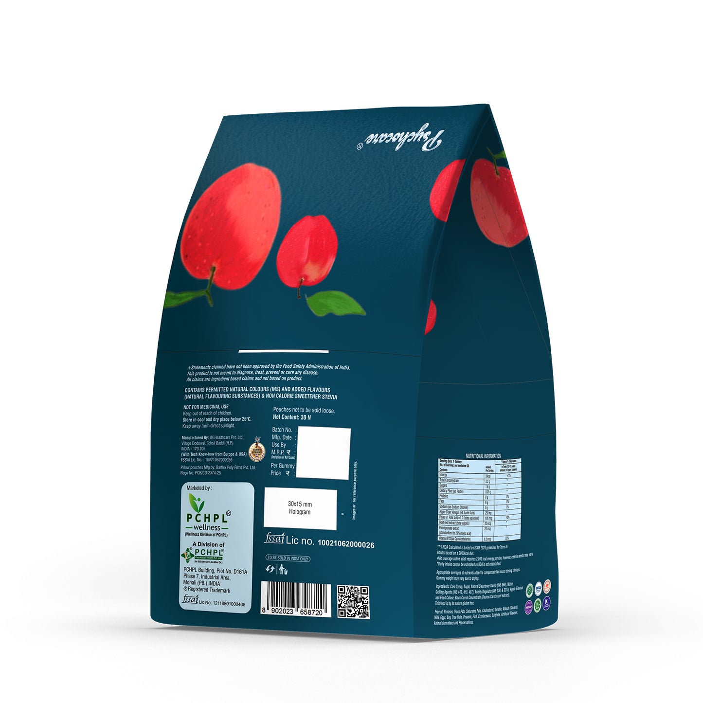 PCHPL Wellness Gumyum Appetizer - 30 Apple Cider Vinegar Gummies