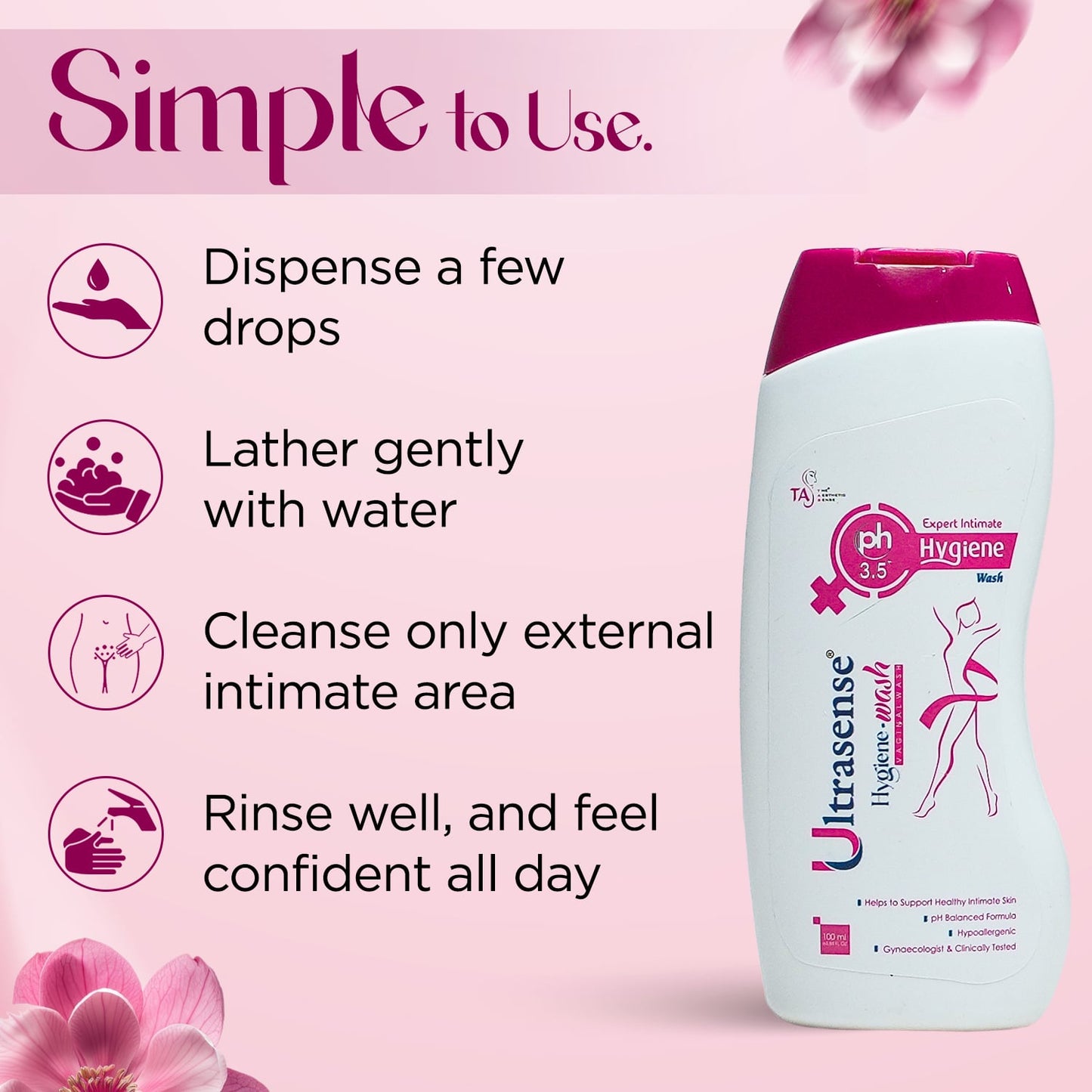 The Aesthetic Sense Ultrasense Hygiene-wash 100ml (2 Pack)