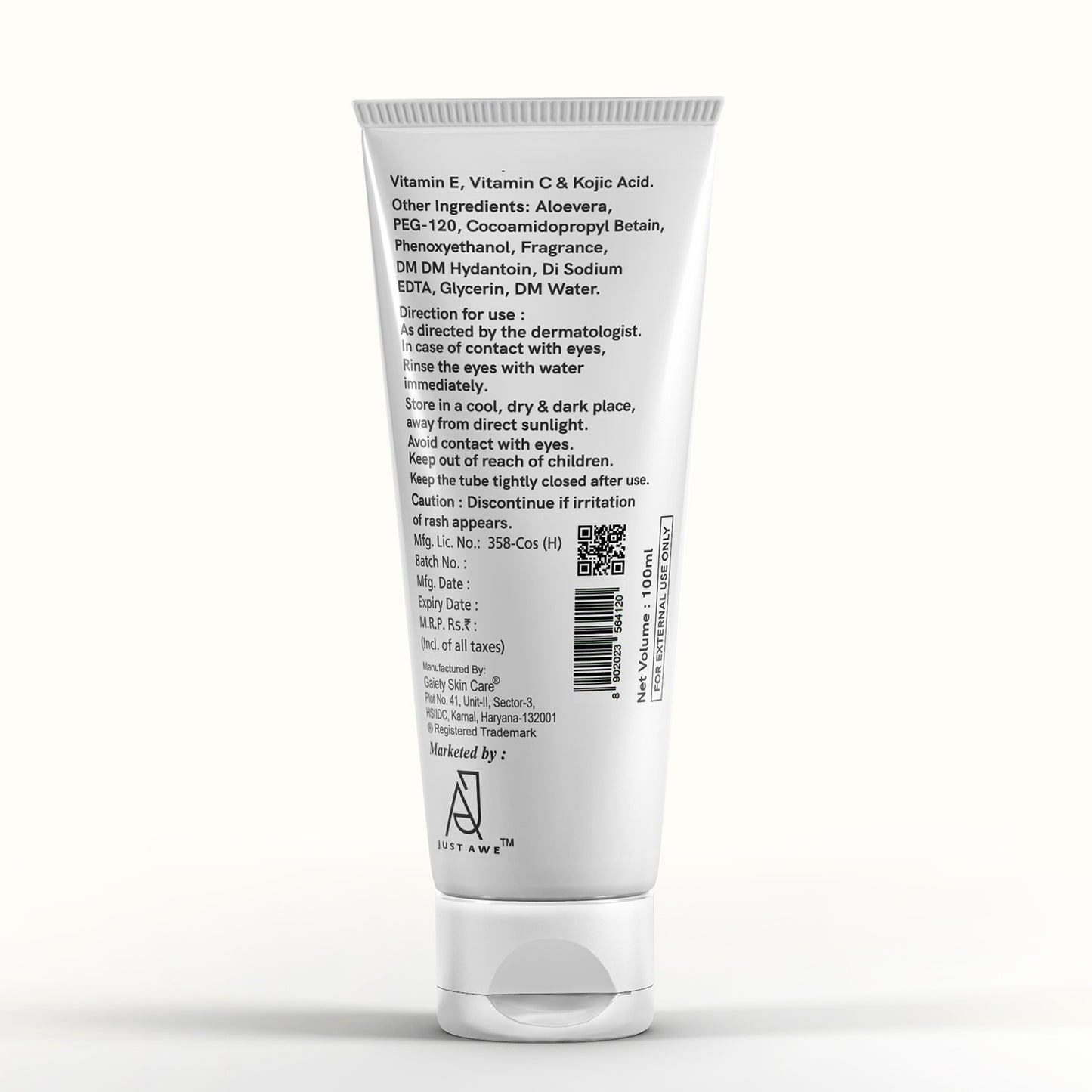 Just Awe Glutathione Face Wash
