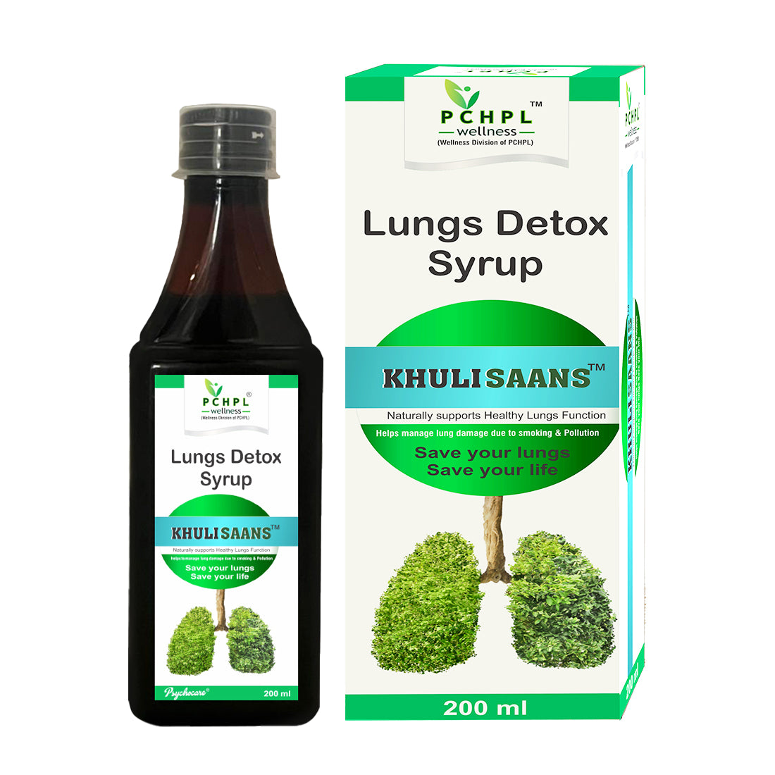 PCHPL wellness Khuli Saans Ayurvedic Lung Detox Syrup 200ml