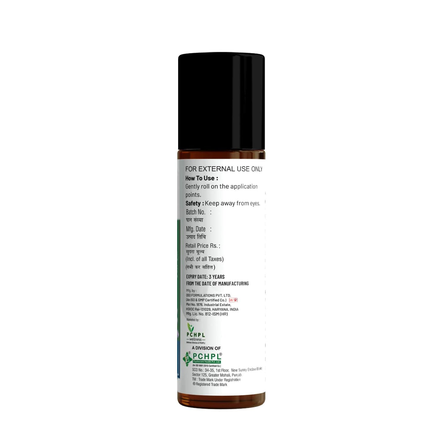 PCHPL wellness MindPeace Oil Roll-On - 9ml (2 Pack)