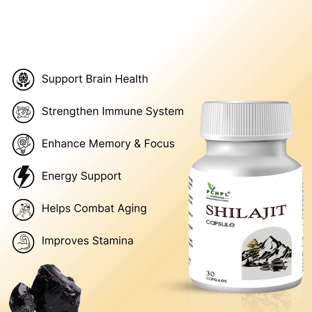 PCHPL wellness Shilajit for Men & Women-30 Capsules