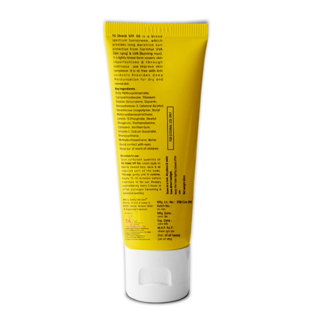 The Aesthetic Sense Tanosense Sun Expert SPF 50+ UVA & UVB Protection- 60ml