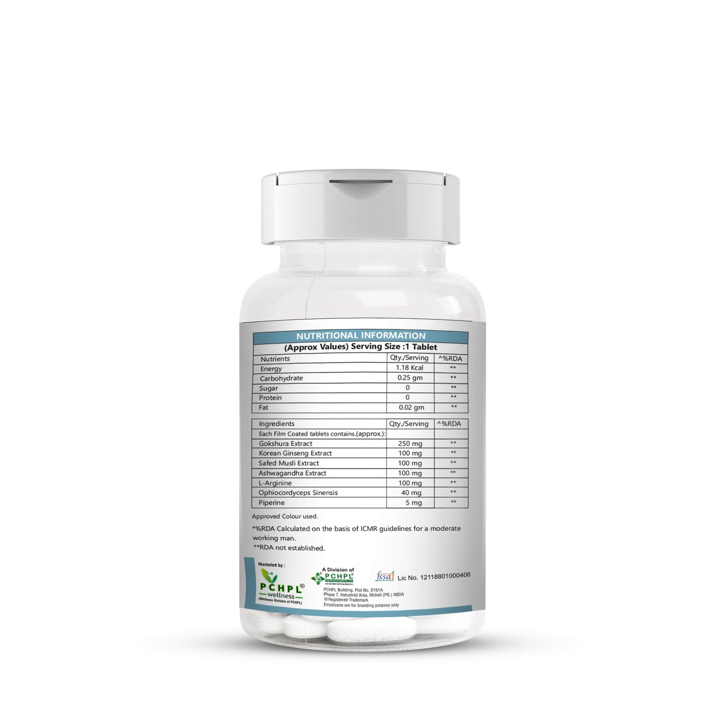 PCHPL Wellness Testo Thrust - 60 Tablets