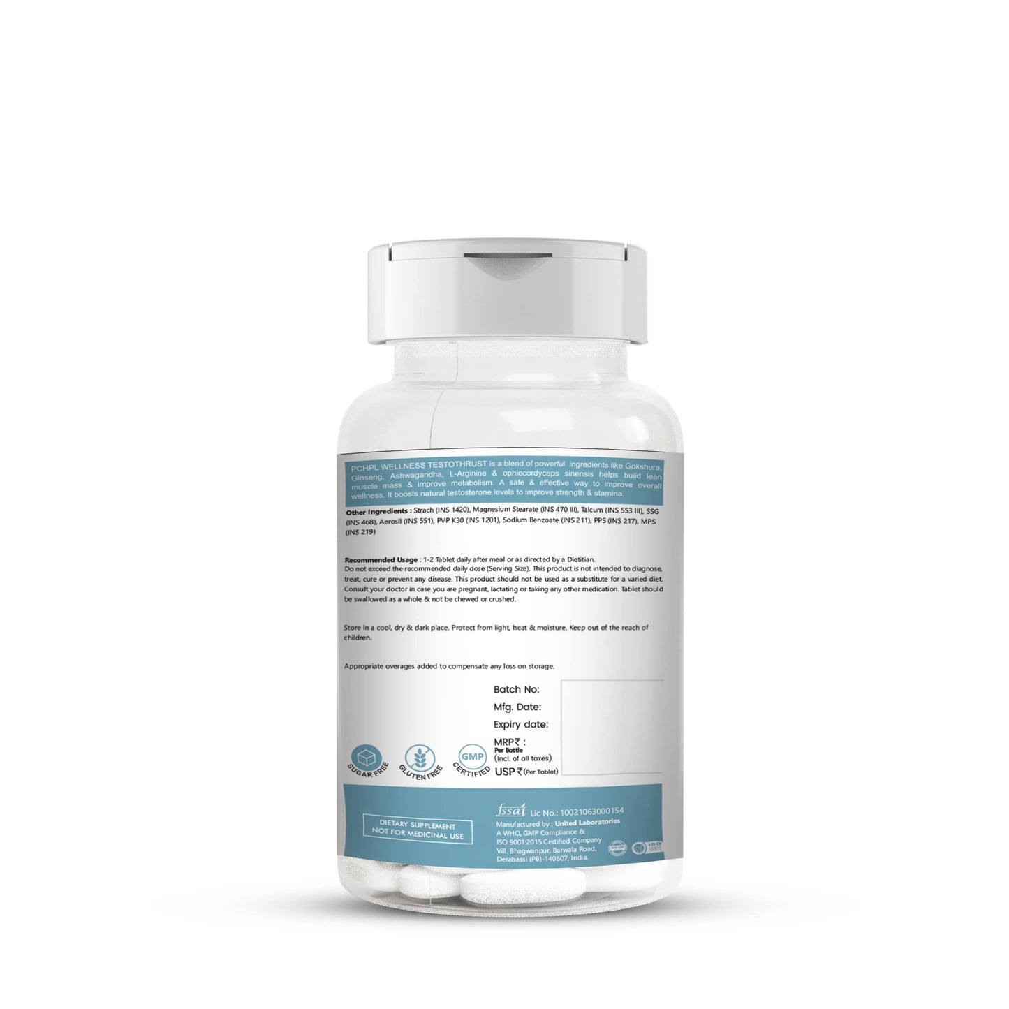 PCHPL Wellness Testo Thrust - 60 Tablets