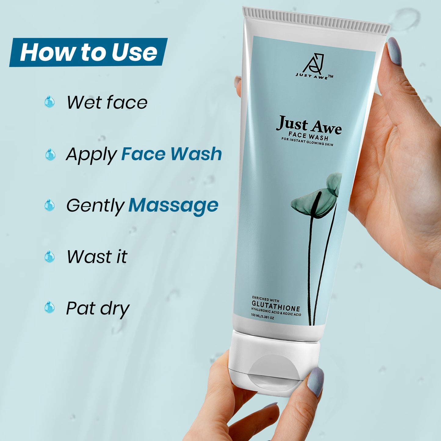 Just Awe Glutathione Face Wash