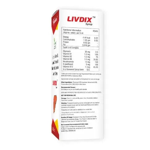 Livdix Liver 200 ml Liver Detox Syrup | Sehatokart