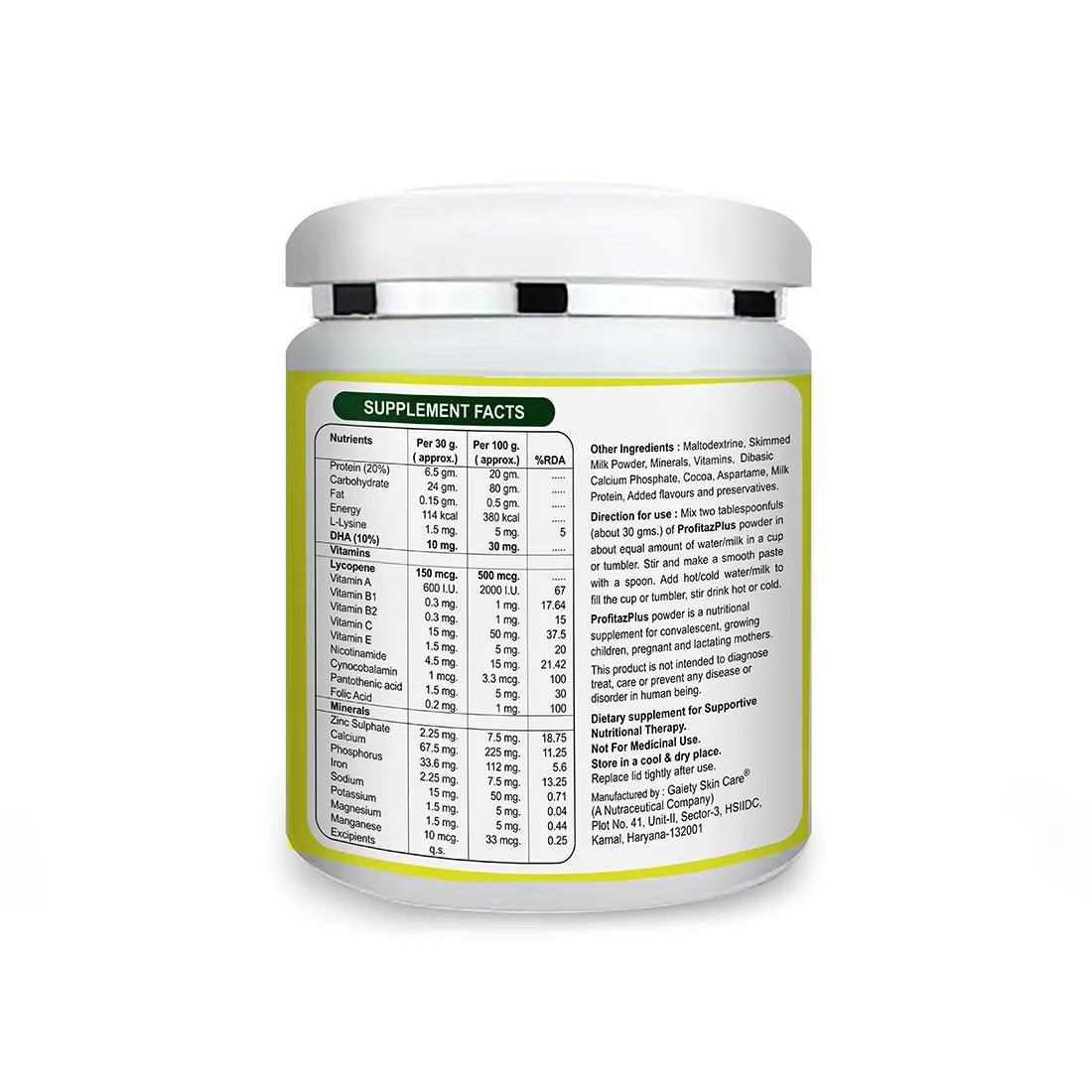 Profitaz Plus Protein Supplement | Sehatokart