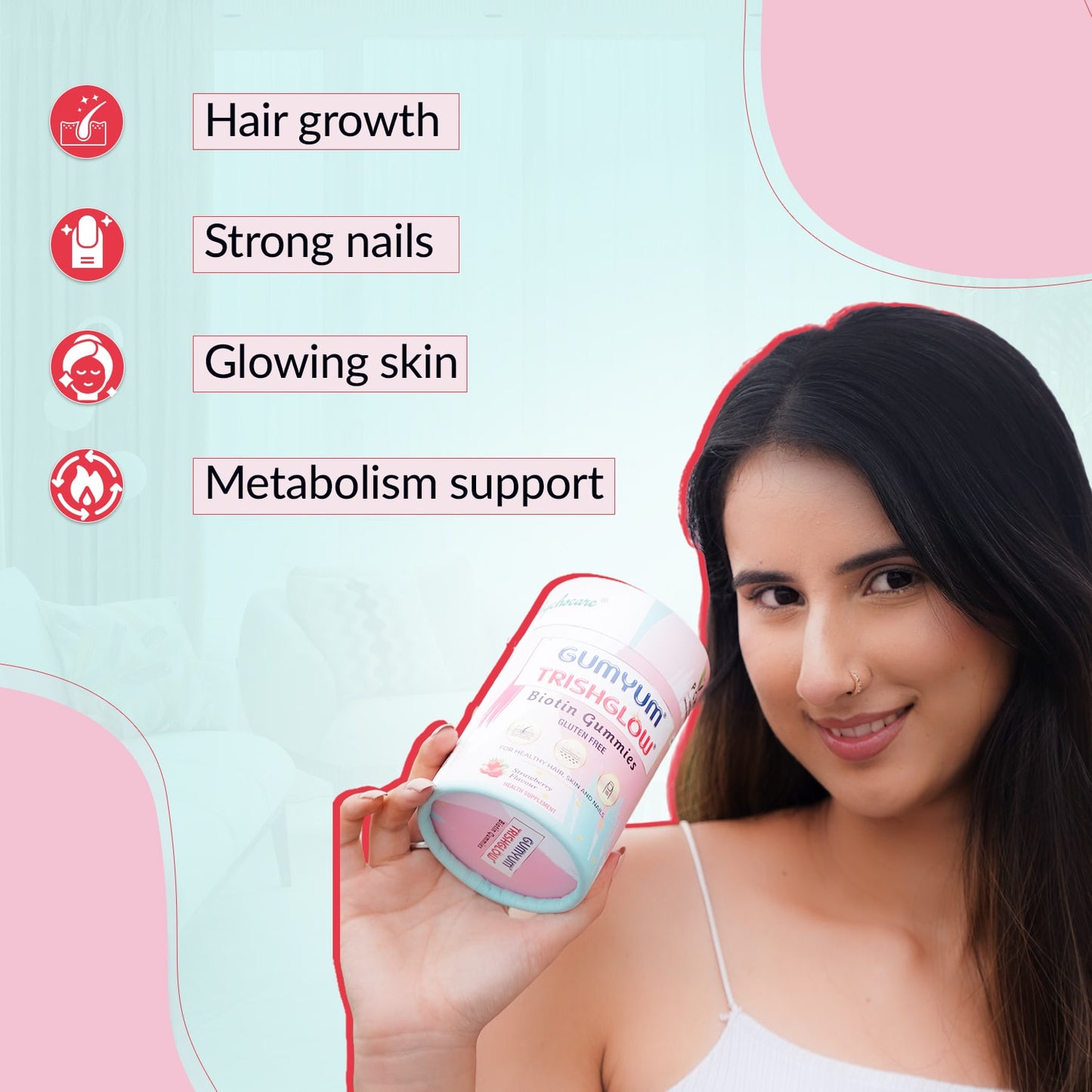 Gumyum Trishglow Biotin - 30 Gummies