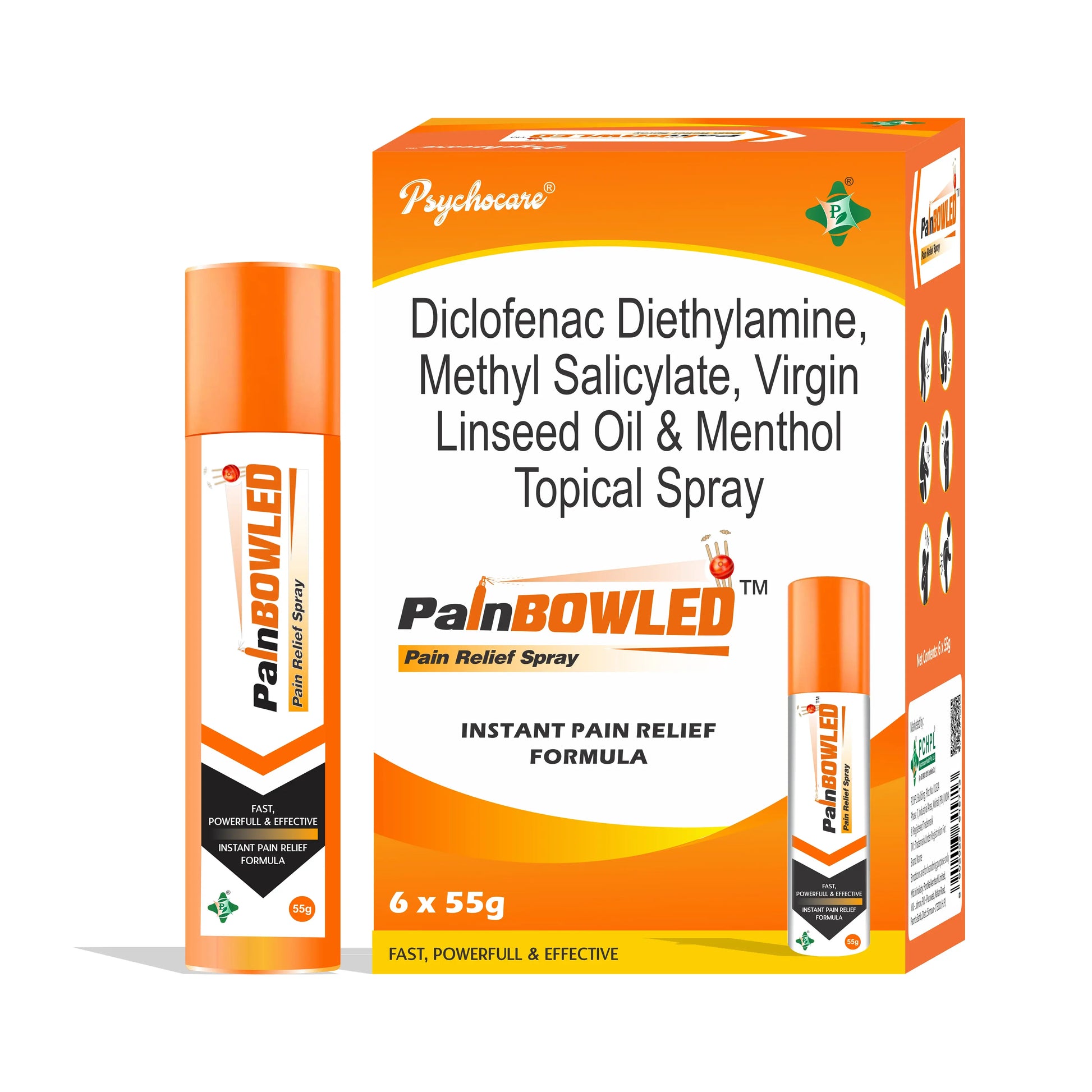 Instant Pain Relief Spray For Muscle Joint Back Pain