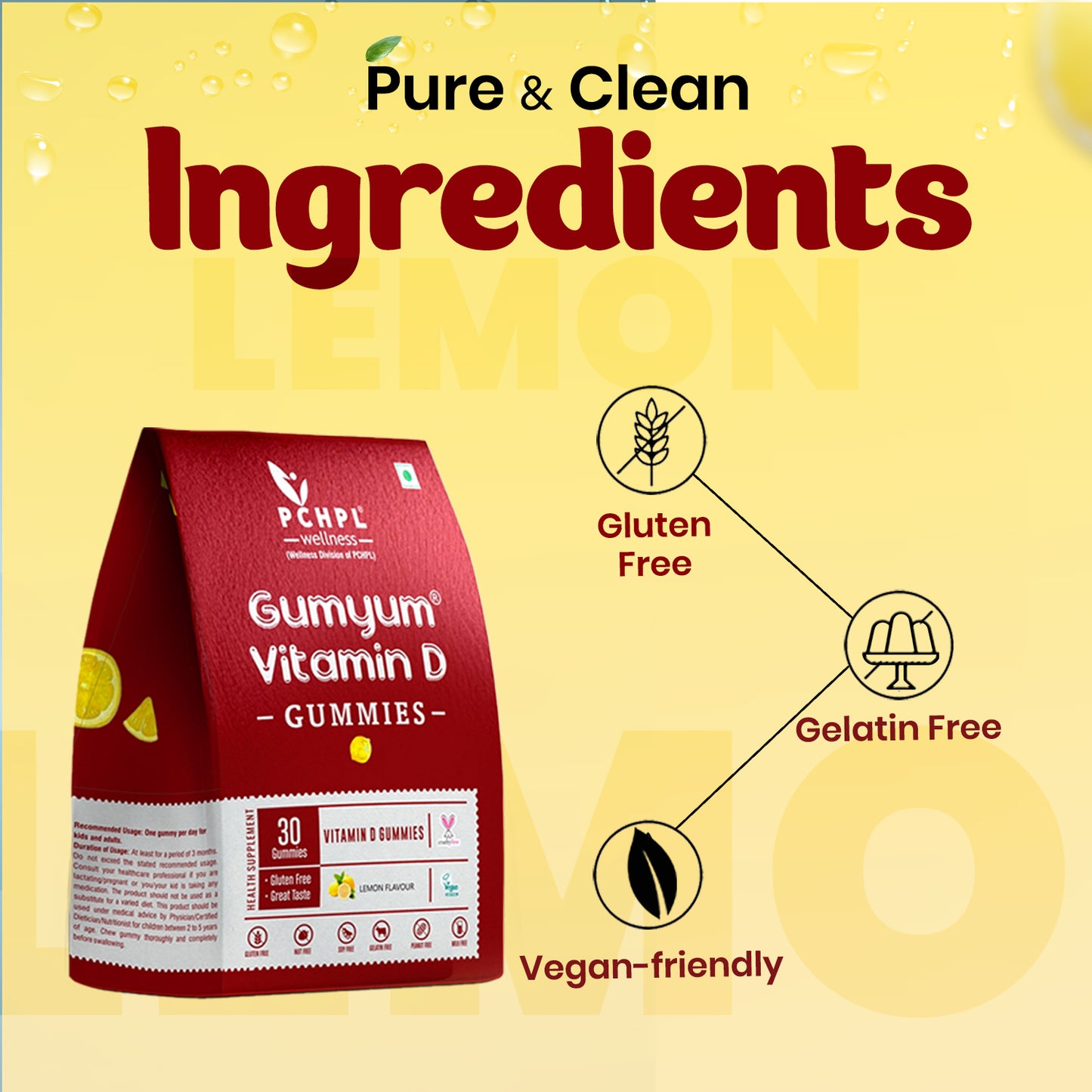 PCHPL Wellness Gumyum Vitamin D - 30 Gummies