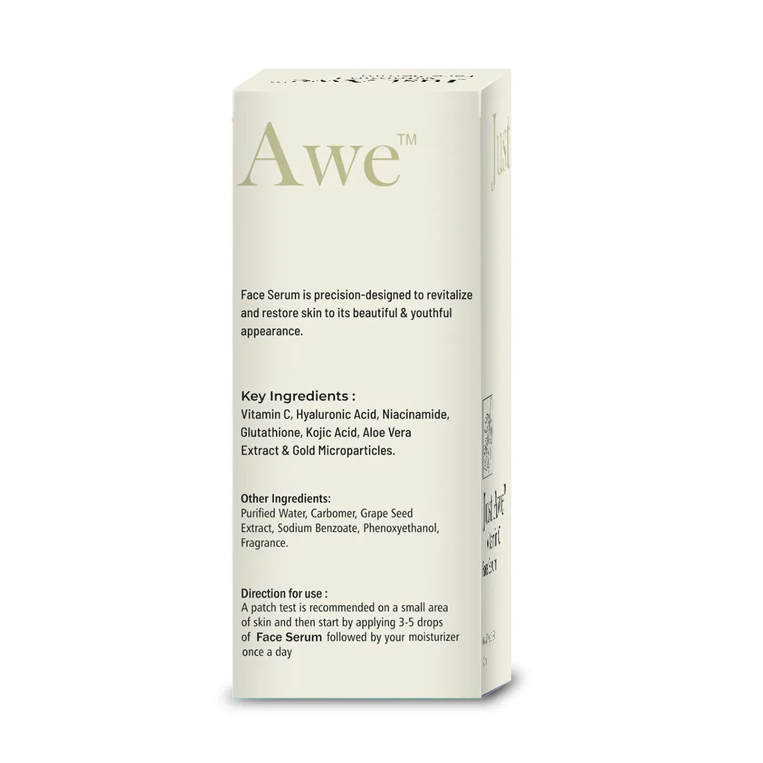 Just Awe Vit-C Face Serum- 30ml for a Radiant Glow - Sehatokart