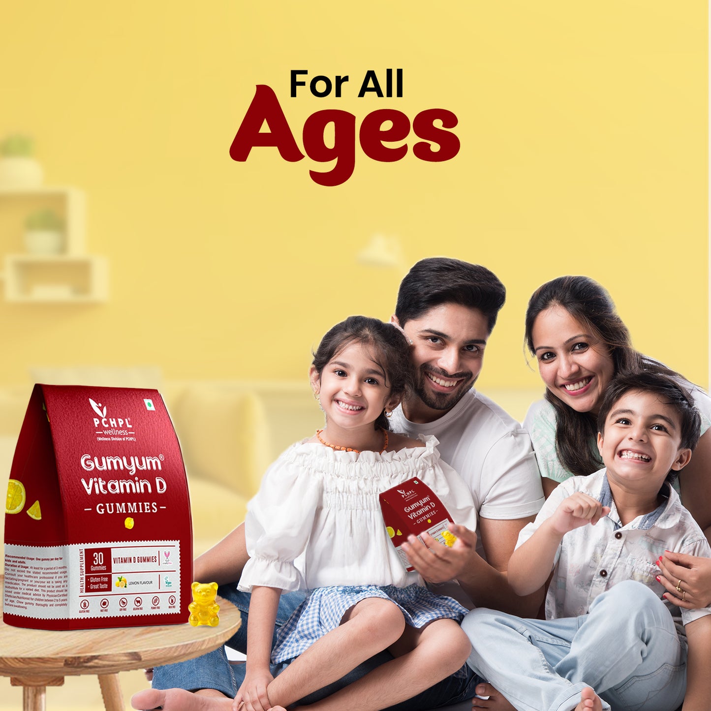 PCHPL Wellness Gumyum Vitamin D - 30 Gummies
