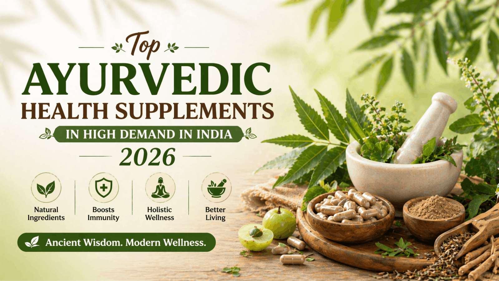 Top Ayurvedic Supplements in India 2026 | Wellness Guide – Sehatokart