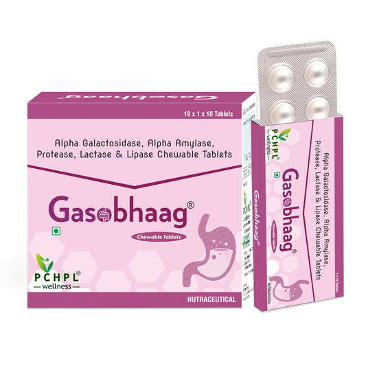 PCHPL wellness Gasobhaag Digestive Enzyme Chewable Tablets