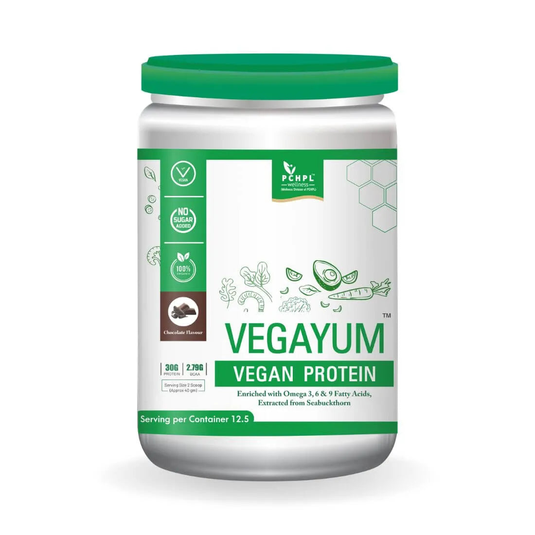 Vegayum-Plant Based Protein Powder 500g – Sehatokart