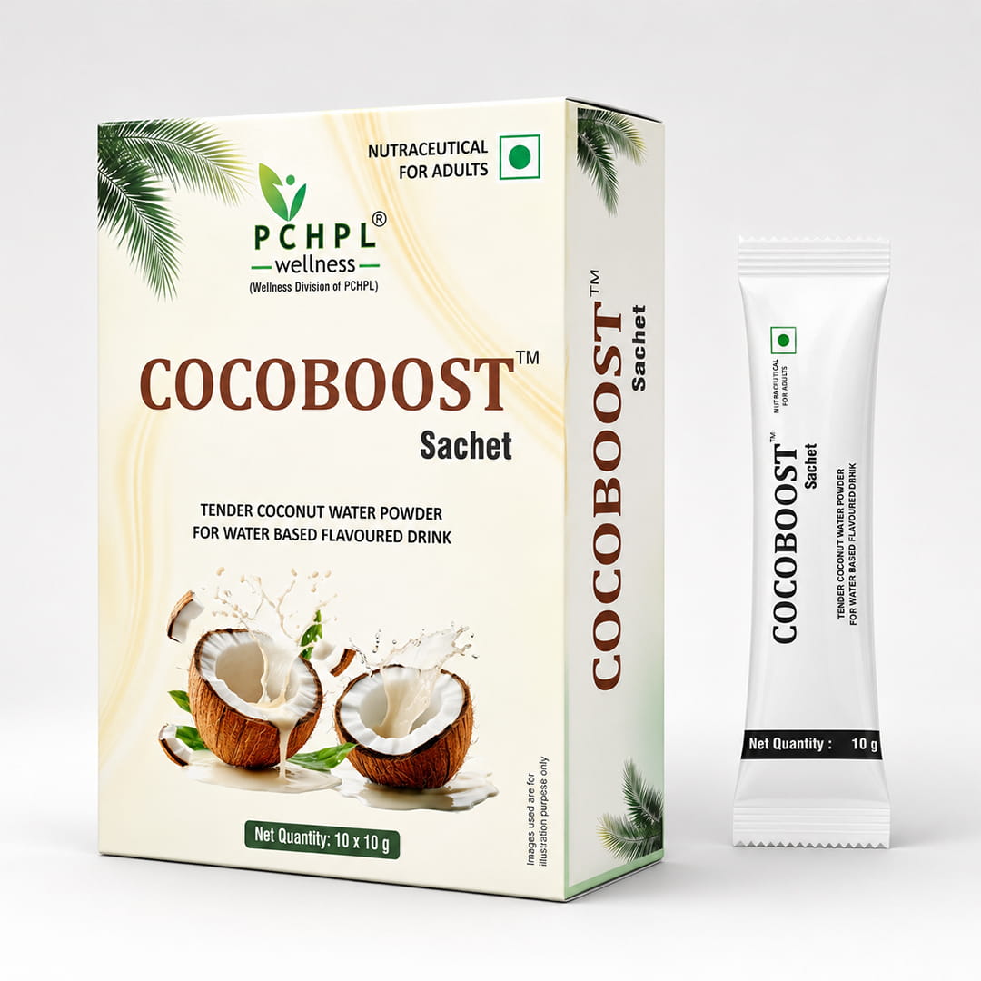 COCOBOOST Coconut Water Powder 10 Sachet - Instant Coconut Drink Powder