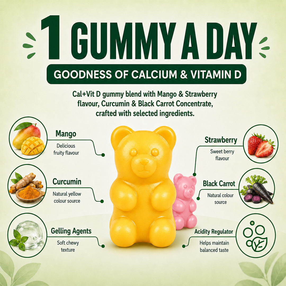 1 gummy a day gumyum cal + vit D