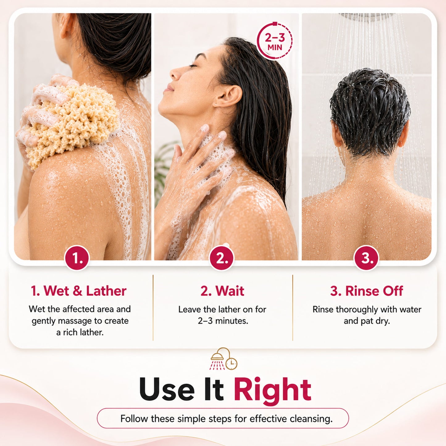 use medicated soap