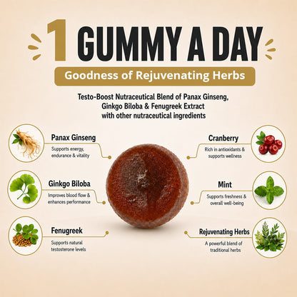 Gumyum Testosterone Booster Gummies 1 gummy a day