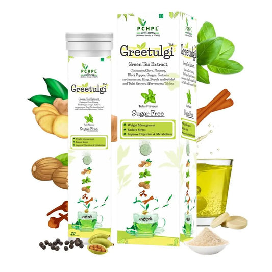 Sugar Free Green Tea with Tulsi Extract | Sehatokart