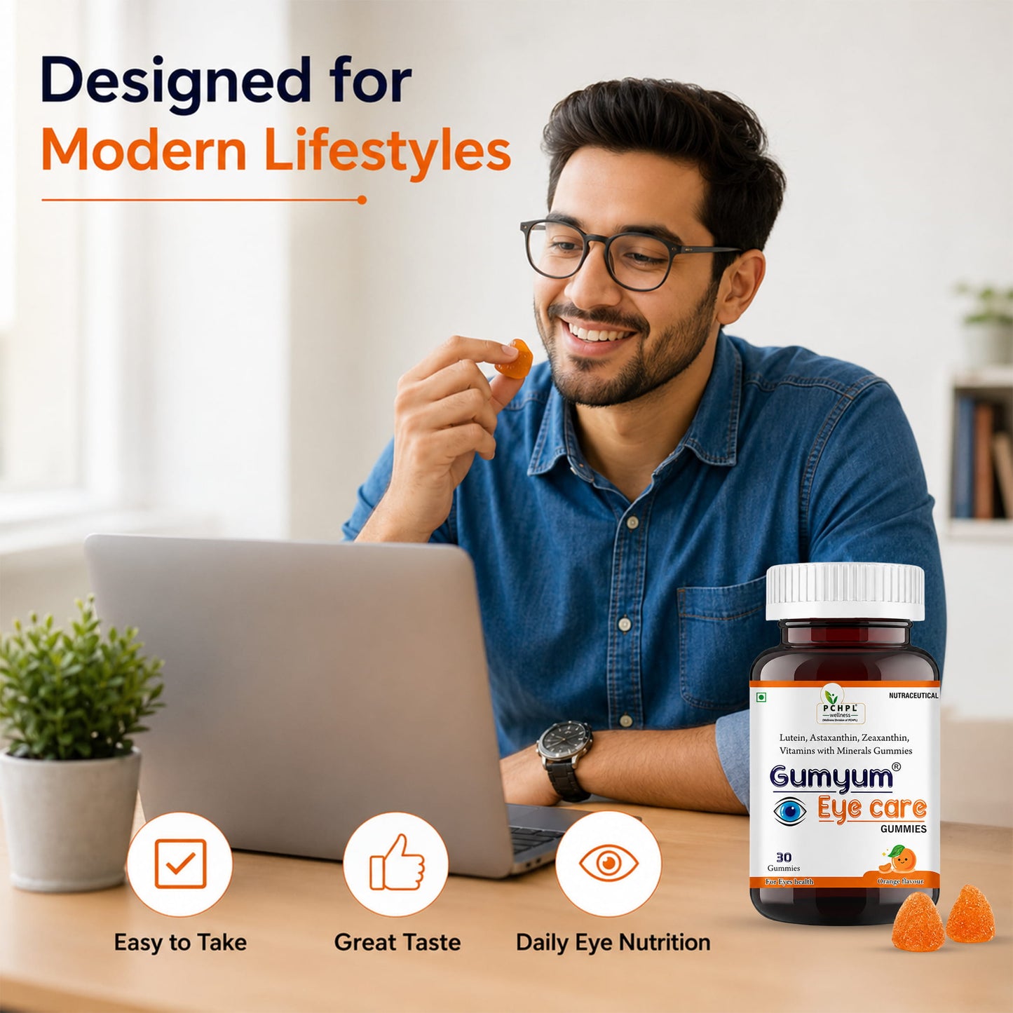 PCHPL wellness Gumyum Eye Care Gummies - 30 Gummies