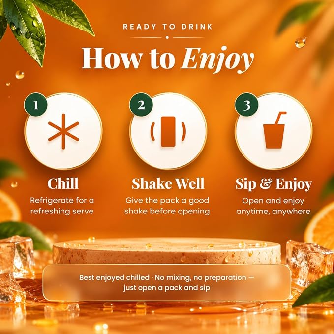 VitaSlush Ayurvedic Mango Drink Festive Gift Box – 12 x 200 ml