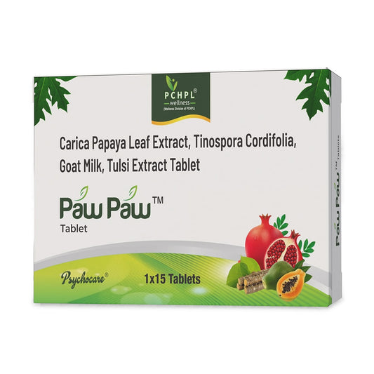 PCHPL wellness Paw Paw Carica Papaya Leaf Extract Tablets- 15 Tablets