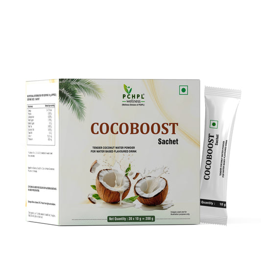 COCOBOOST Tender Coconut Water Powder 20 Sachets -(20x10g)