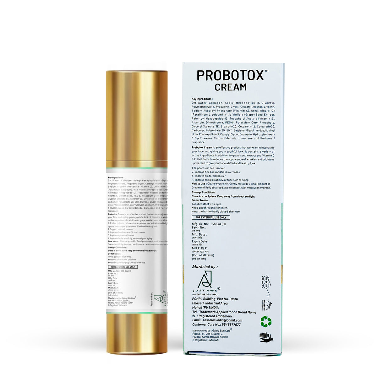 Just Awe Probotox Overnight Cream 50g