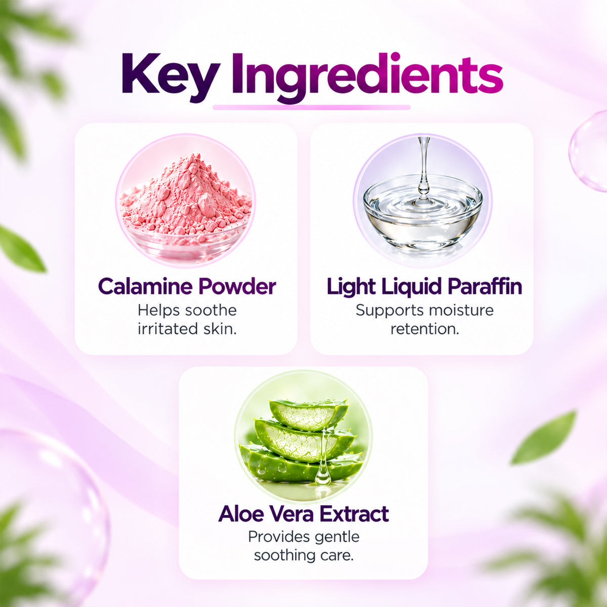 Callyrium Calamine Body Lotion with Aloe Vera & Vitamin E | Soothing Skin Care | 100ml