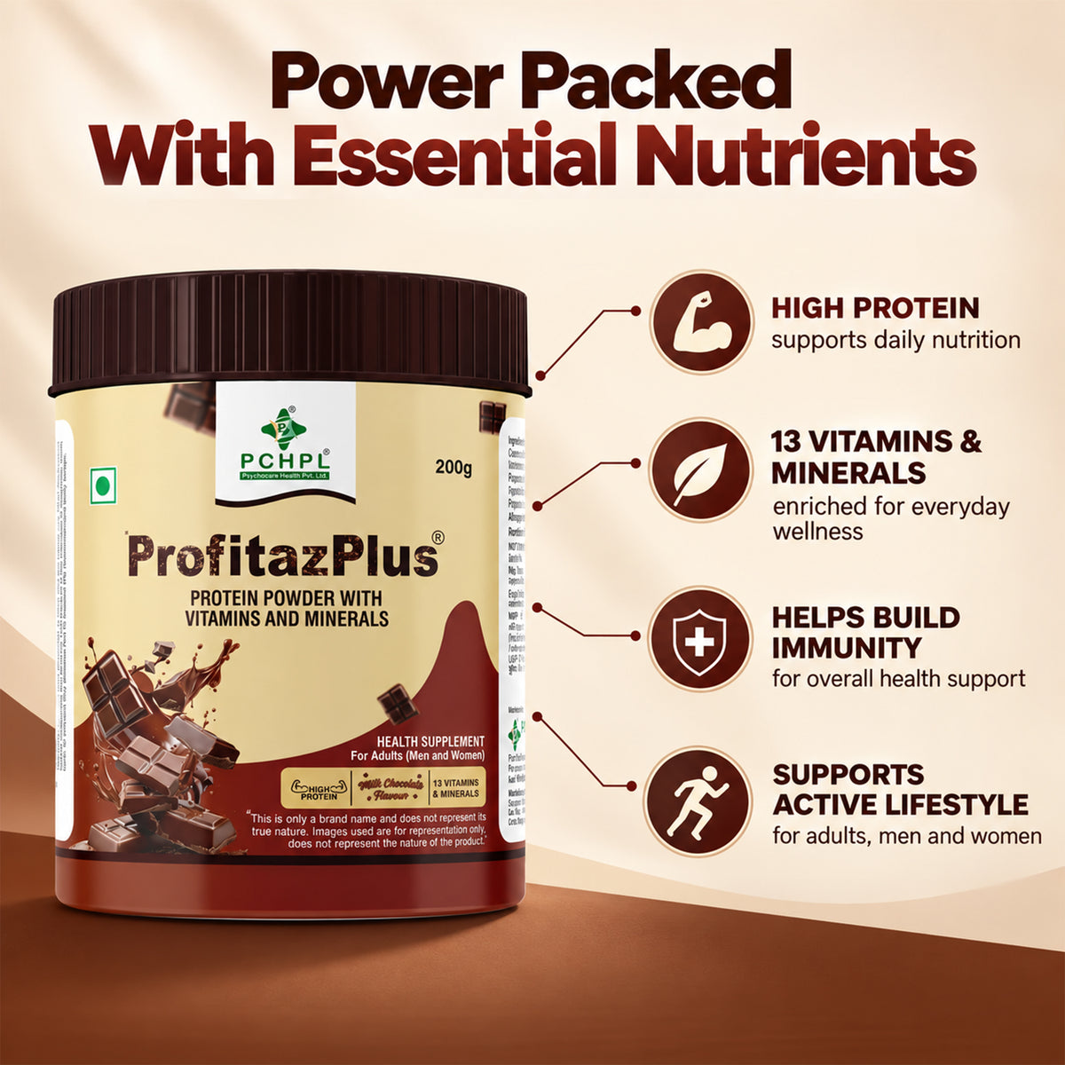 PCHPL wellness Profitaz Plus Protein Powder (200 gm)