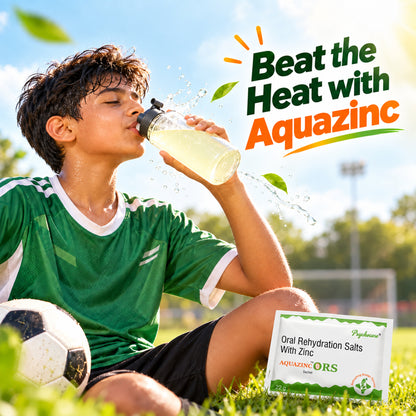 Aquazinc ORS Powder with Zinc- 22g (24 Sachets)