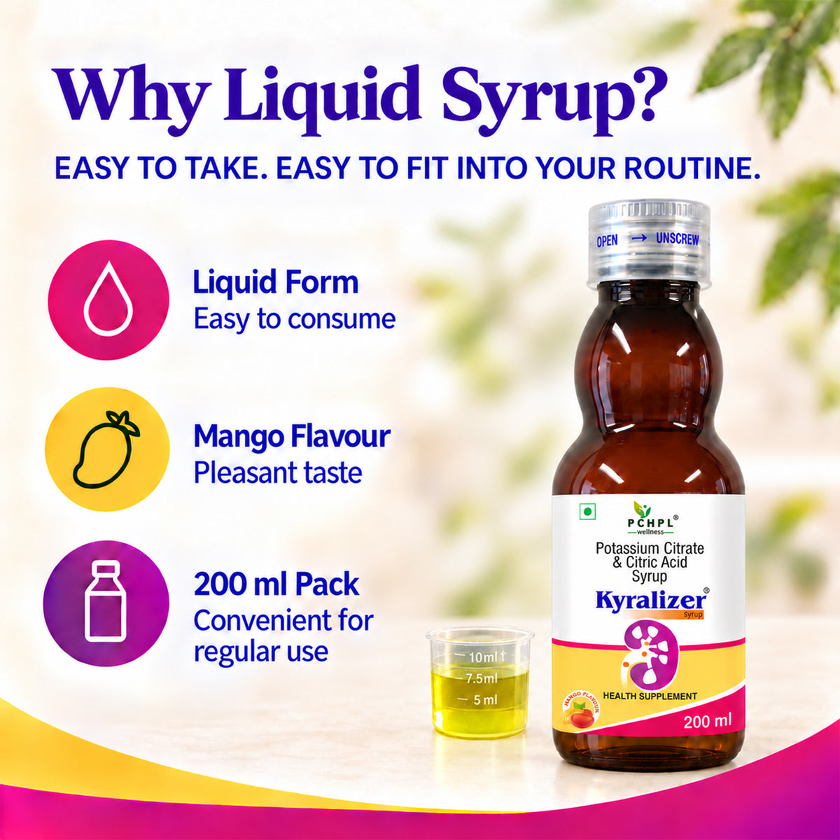PCHPL wellness Kyralizer Kidney Support Syrup-200ml
