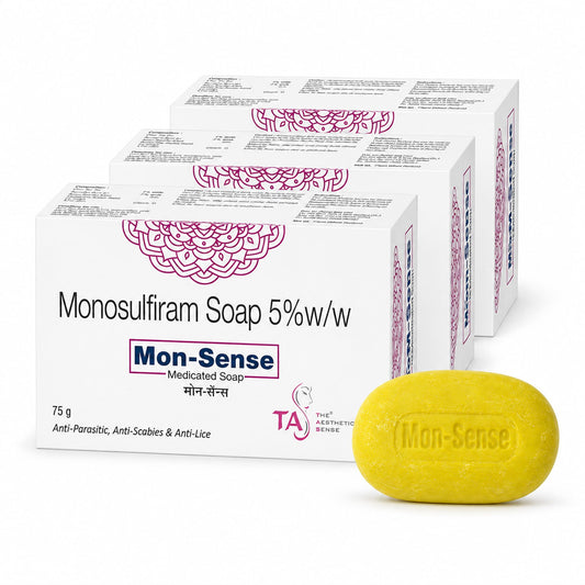 The Aesthetic Sense Mon-Sense Medicated Soap (75 gm)(3 Pack)