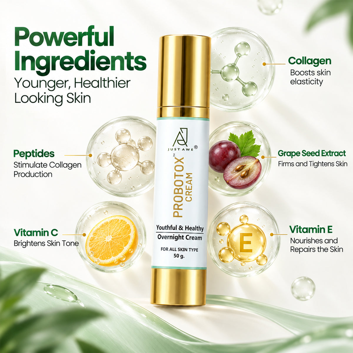Just Awe Probotox Overnight Cream 50g