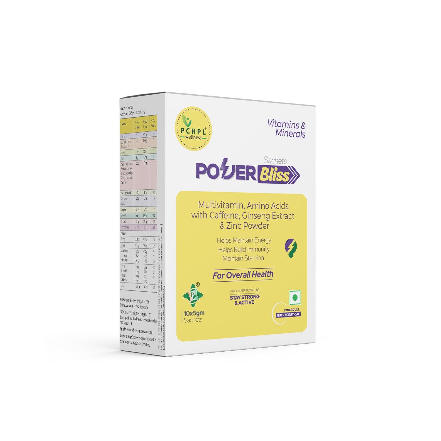 Power Bliss Sachets frant