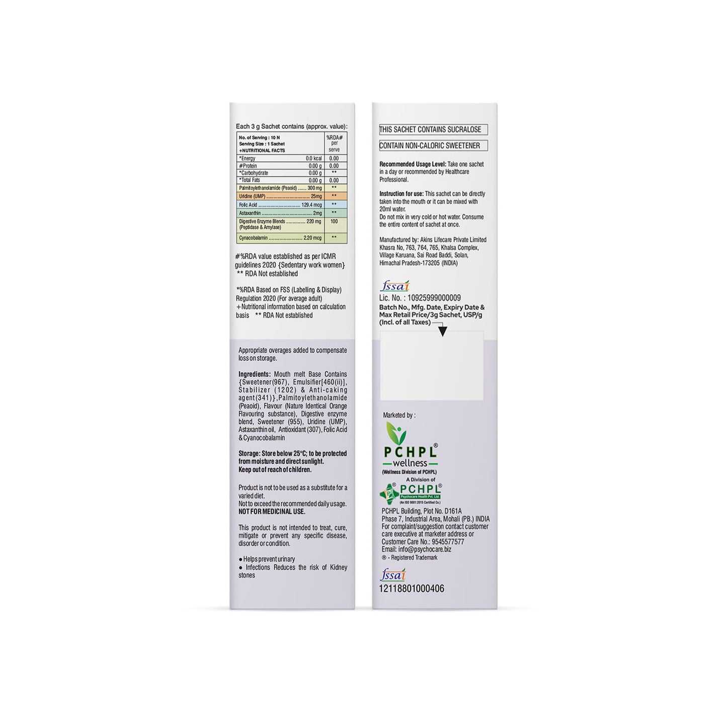 peakbalance Mouth Melt Sachet
