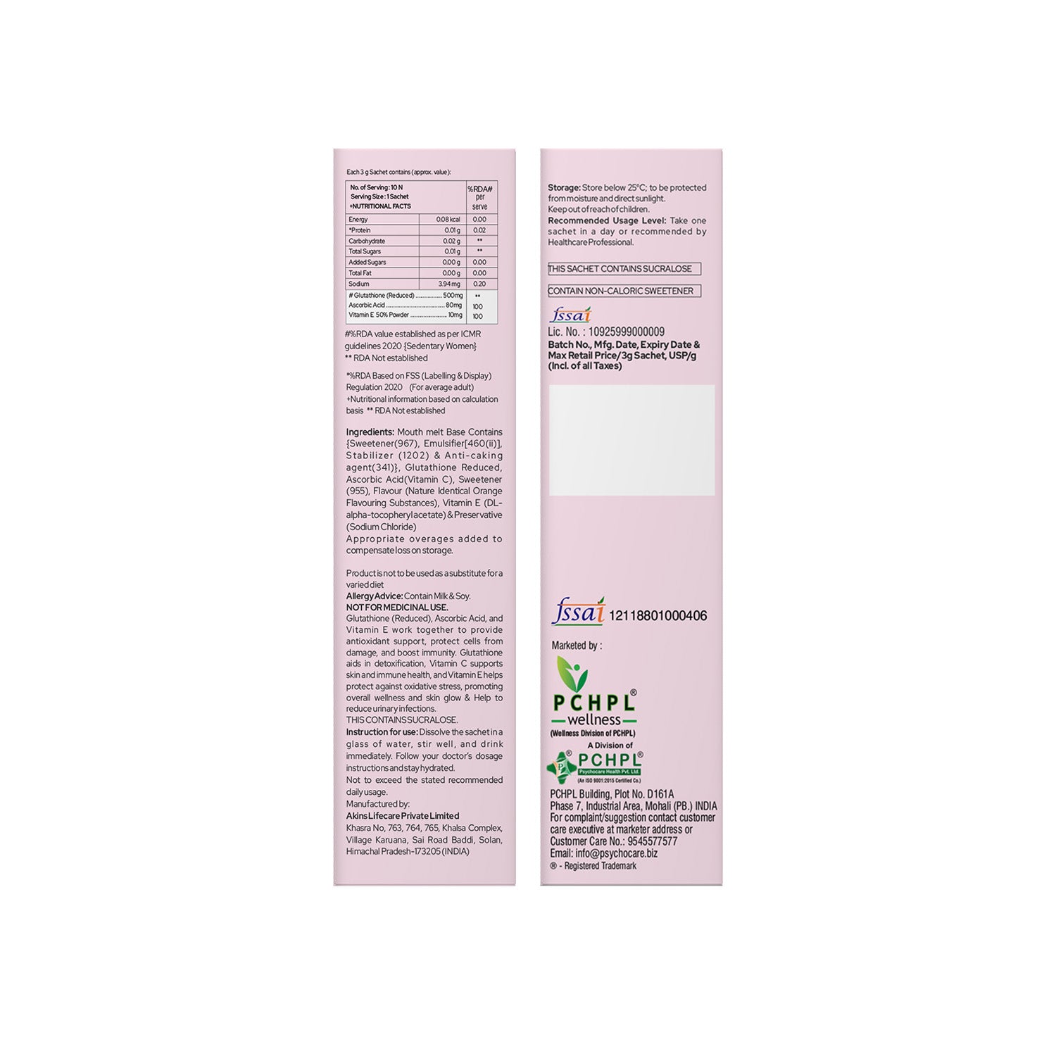 carbi cluta glutathione mouth melt sachet