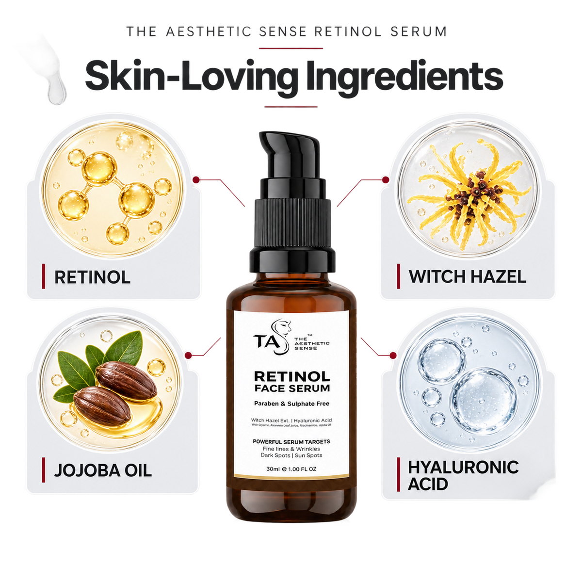 The Aesthetic Sense Retinol Face Serum 30ml