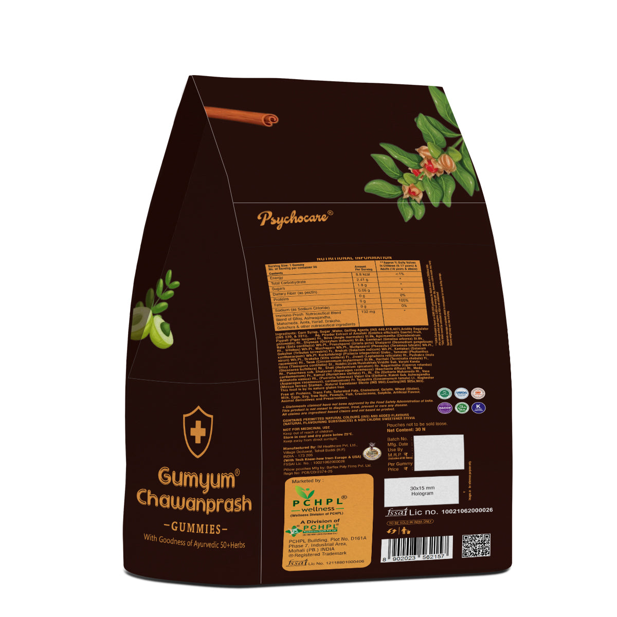 Gumyum Chawanprash Gummies -  50+ Ayurvedic Herbs | 30 Spice Blend Flavoured Gummies for Immunity, Respiratory Health and Overall Health