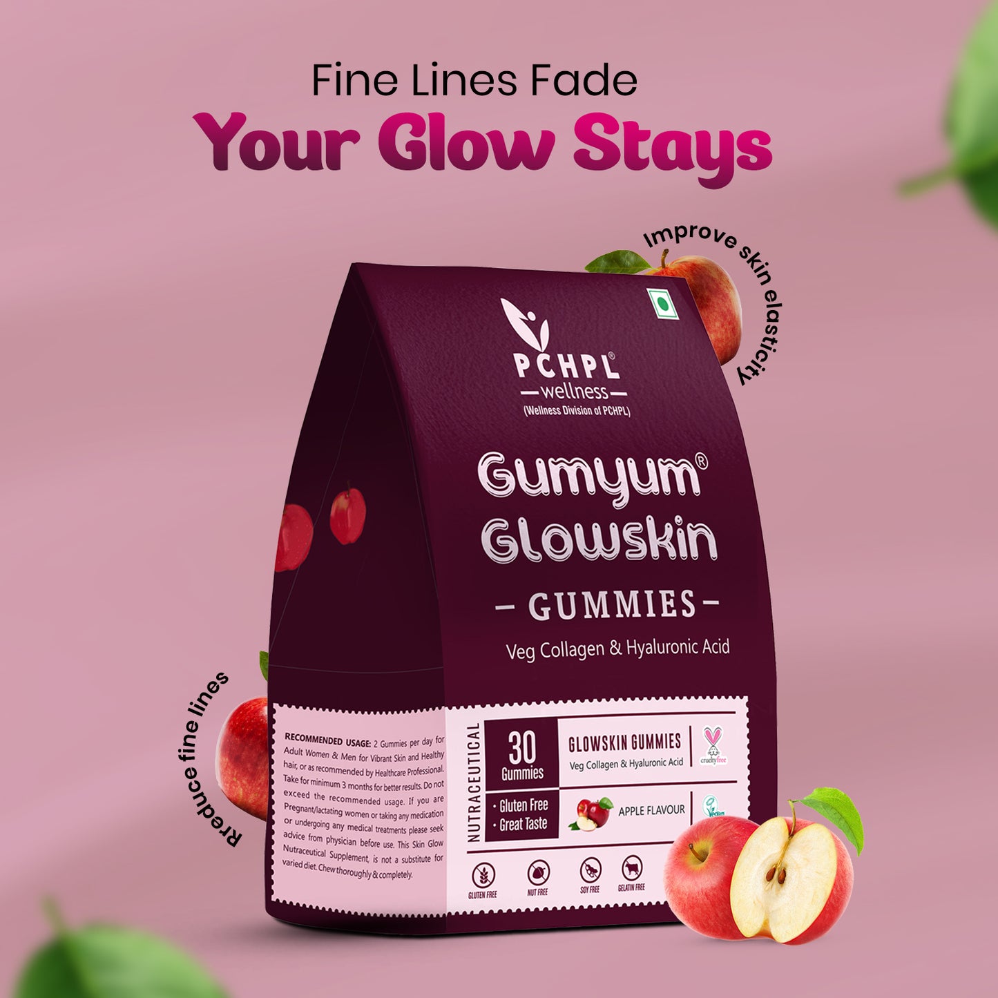 PCHPL wellness Gumyum Glowskin Gummies-30 Gummies
