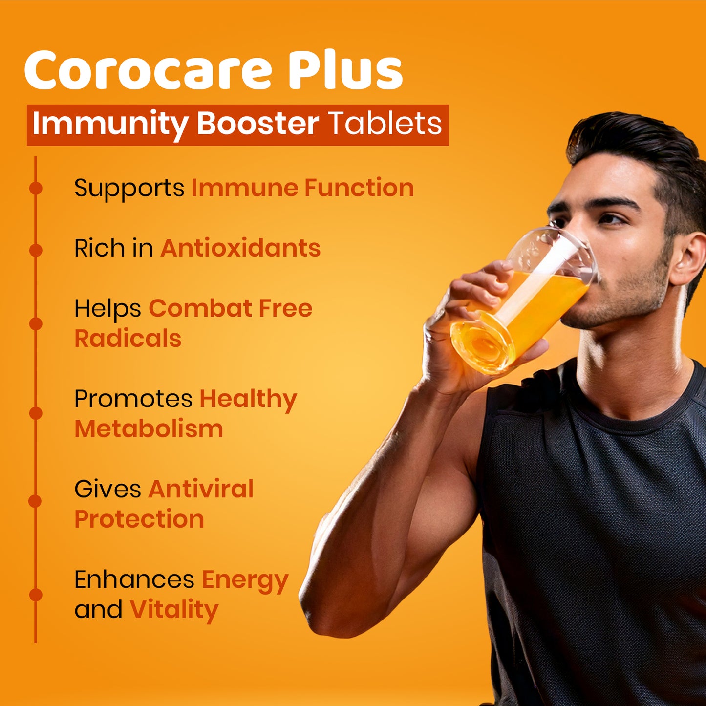 PCHPL wellness Corocare Plus Immunity Booster Tablets - 20 Effervescent Tablets