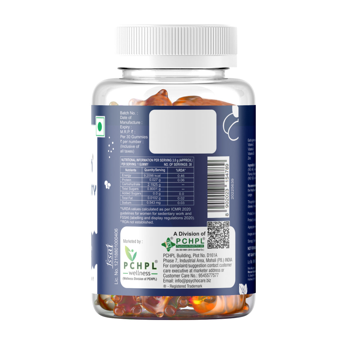 Gumyum Adult Immunity Gummies - Vitamin A, C, D2 & Zinc for boosting Immunity- 30 No.