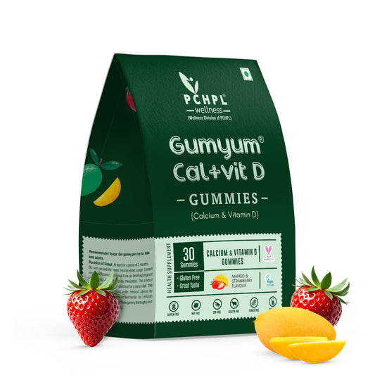 PCHPL wellness Gumyum Calcium & Vitamin D - 30 Gummies